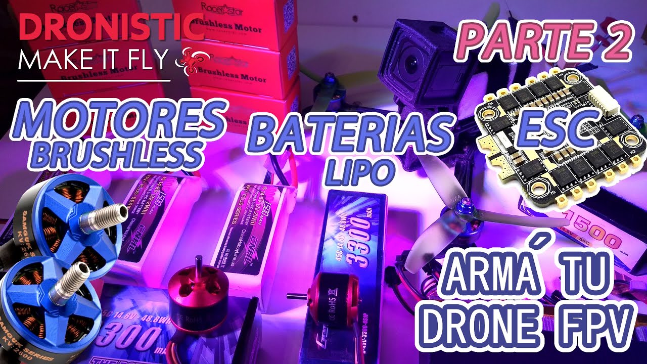 ¿Cómo instalar Motores Brushless y ESCs en drone FPV? - PARTE 2