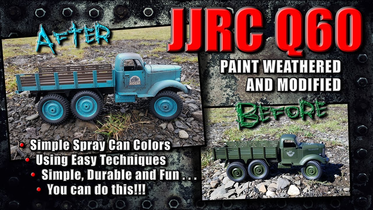 Weathering the JJRC Q60.. Simple Spray Can Weathering Technique!
