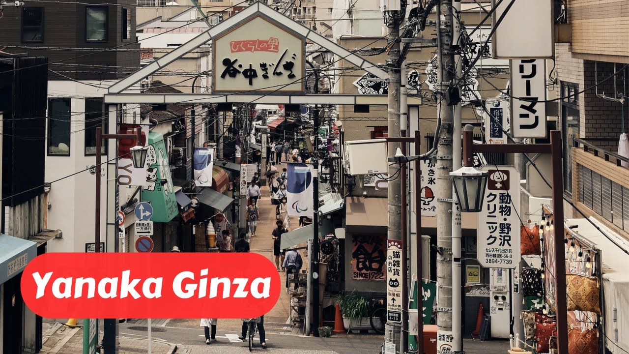 Tokyo Oldest District: Food, Antiques and Samurai Shop!  - Yanaka Ginza Shopping Street
