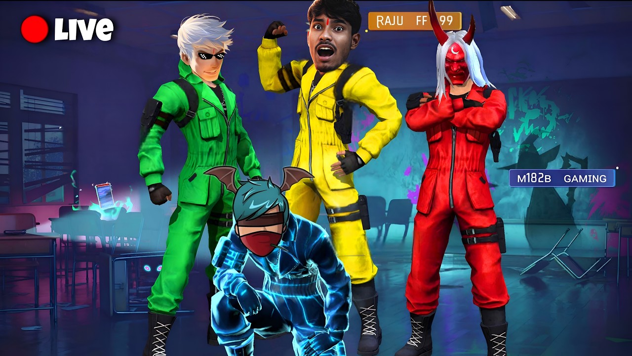 Free Fire Live 🔴 0% Headshot Rate Landmine Custom🔥RAJU FF is Live #freefirelive #shortslive #fflive