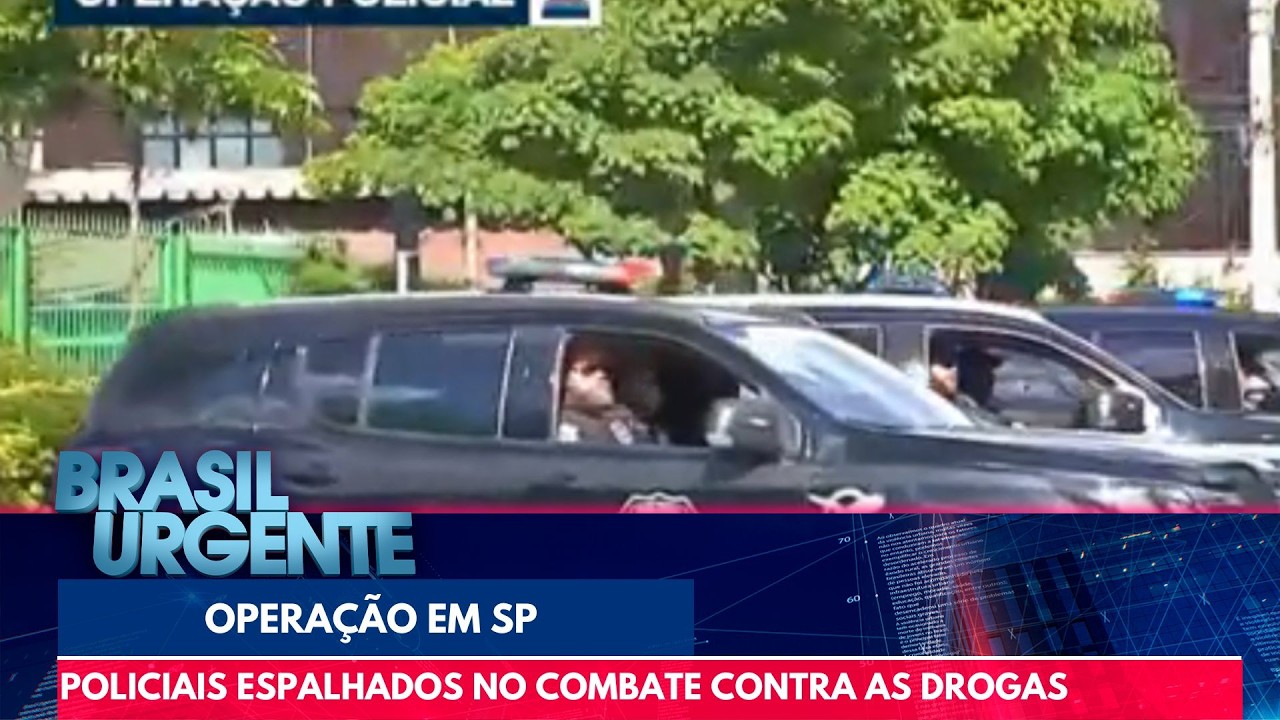 Policiais espalhados em toda a grande São Paulo no combate contra as drogas | Brasil Urgente
