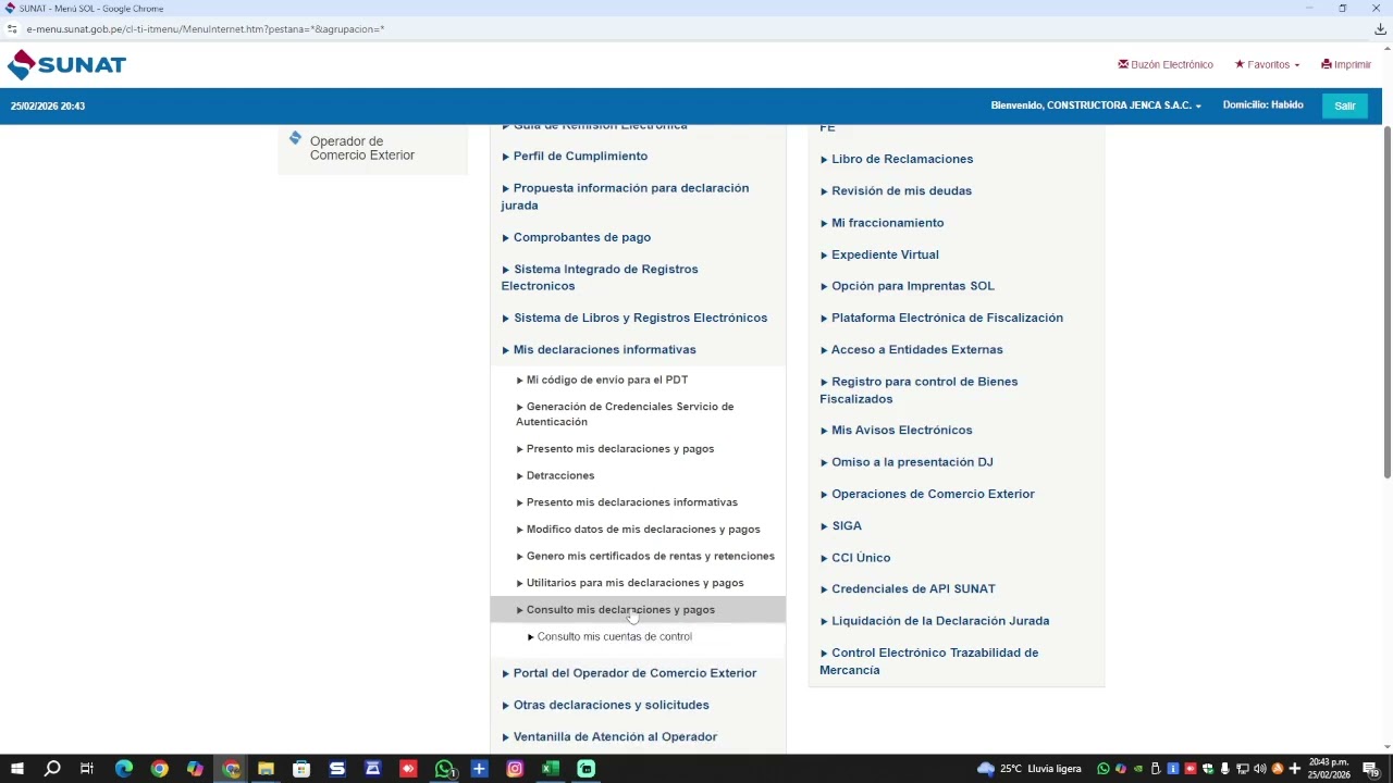 Consulta IGV Justo de Mis Declaraciones