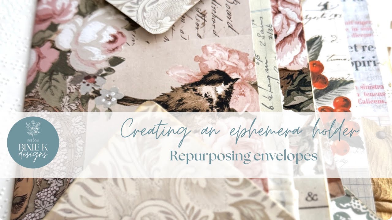 Making an Envelope Folio. Making an ephemera holder.  Happy Mail Folio