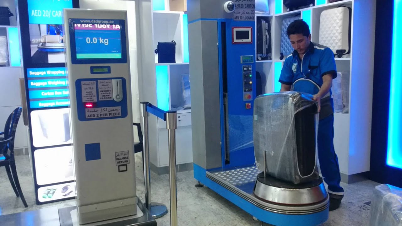 Dubai baggage wrapping service