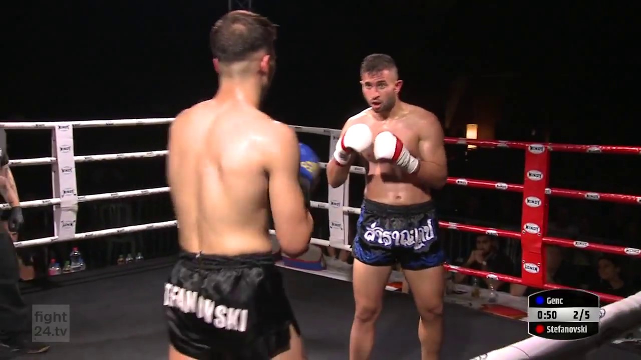 Mustafa Genc vs. Daniel Stefanovski  EuropaTitel Kampf kickboxen Basel