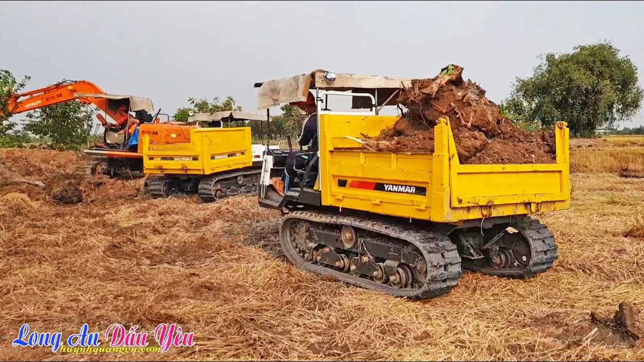 Xe chở đất chạy bánh xích YANMAR C30R nông dân rất khoái vì nhanh gọn lẹ | Crawler Carrier, LADY