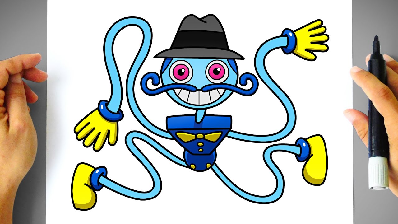 Como DESENHAR o DADDY LONG LEGS - Como DIBUJAR a DADDY LONG LEGS - POPPY PLAYTIME CHAPTER 3