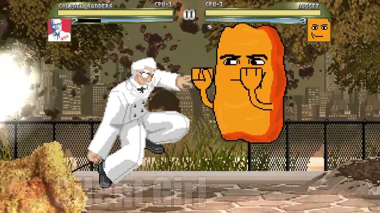 Colonel Sanders vs Nugget - Mugen Battle