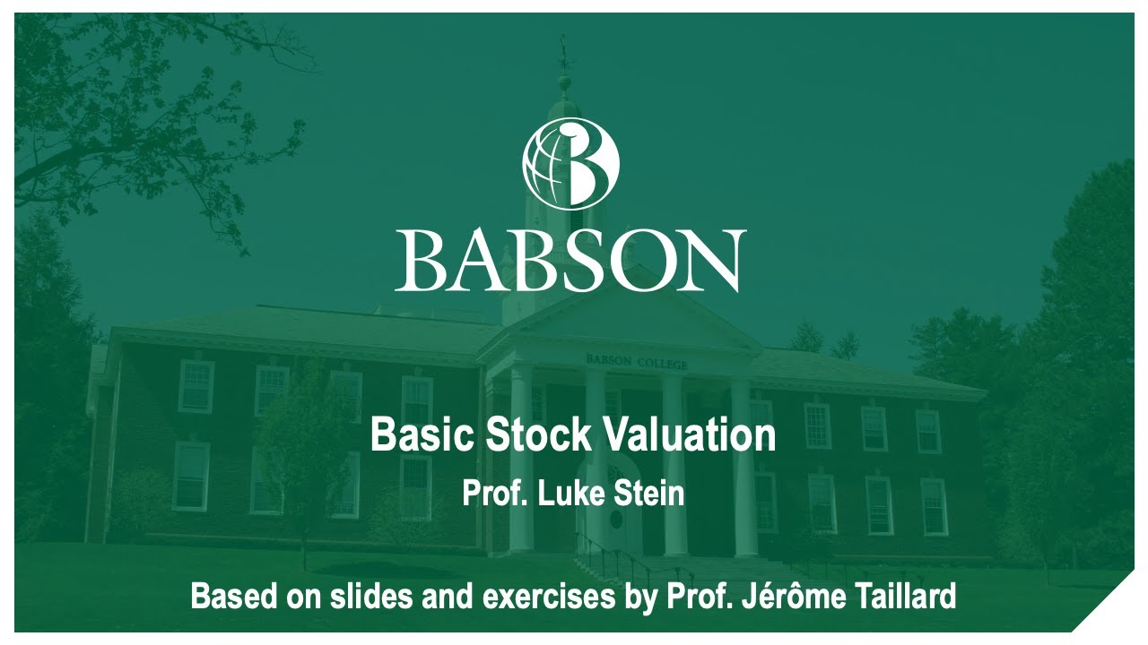 Valuation: Basic stock valuation