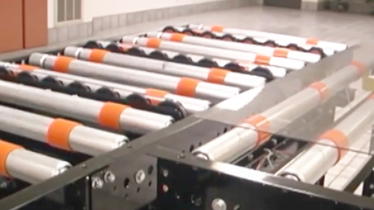 Right Angle Glass Transfer Automated Conveyor