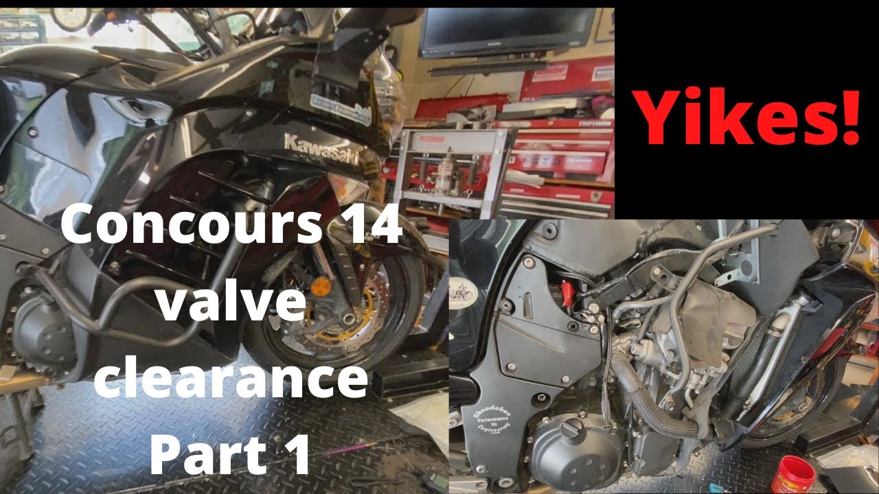 Concours 14 valve clearance/adjustment video #1