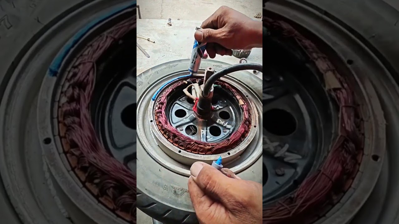 Electric Scooter Motor Repair: Fixing a Wheel Hub Motor #shorts
