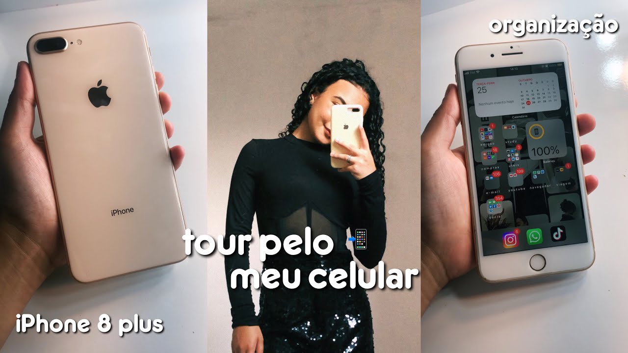 TOUR PELO MEU CELULAR 📲 | iPhone 8 plus 64gb