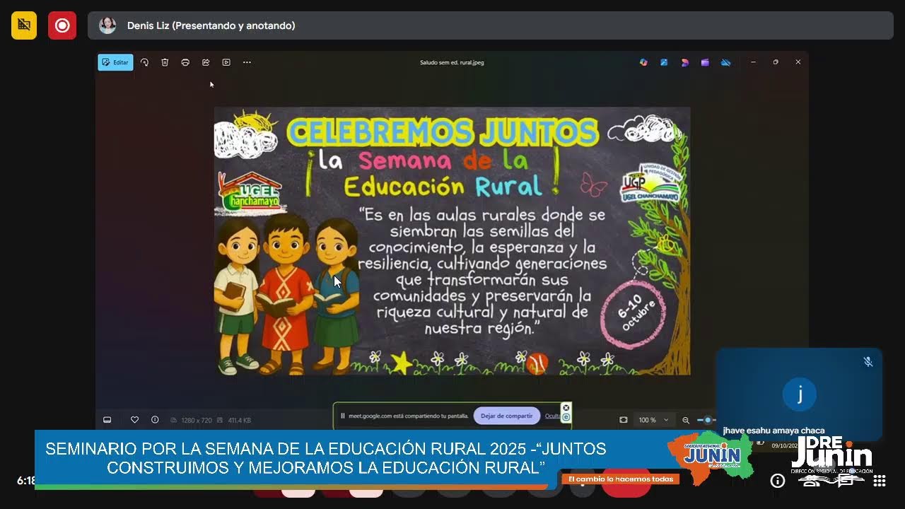 SEMINARIO EN SEMANA DE LA EDUCACIÓN RURAL 2025 -“JUNTOS CONSTRUIMOS Y MEJORAMOS LA EDUCACIÓN RURAL”