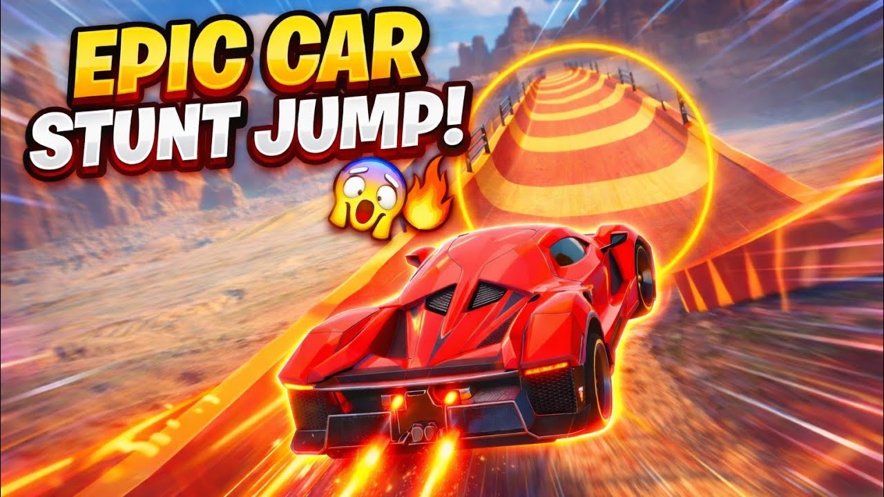 😱🔥CAN THIS SUPER CAR SURVIVE THE CRAZY STUNT JUMP 