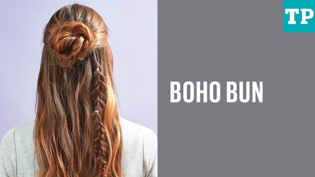 How to do a half-up boho bun