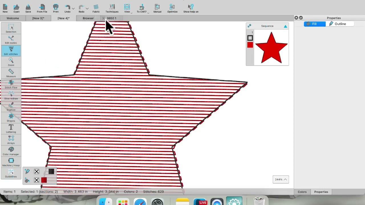 Artistic Digitizer: Creating a Patriotic Project
