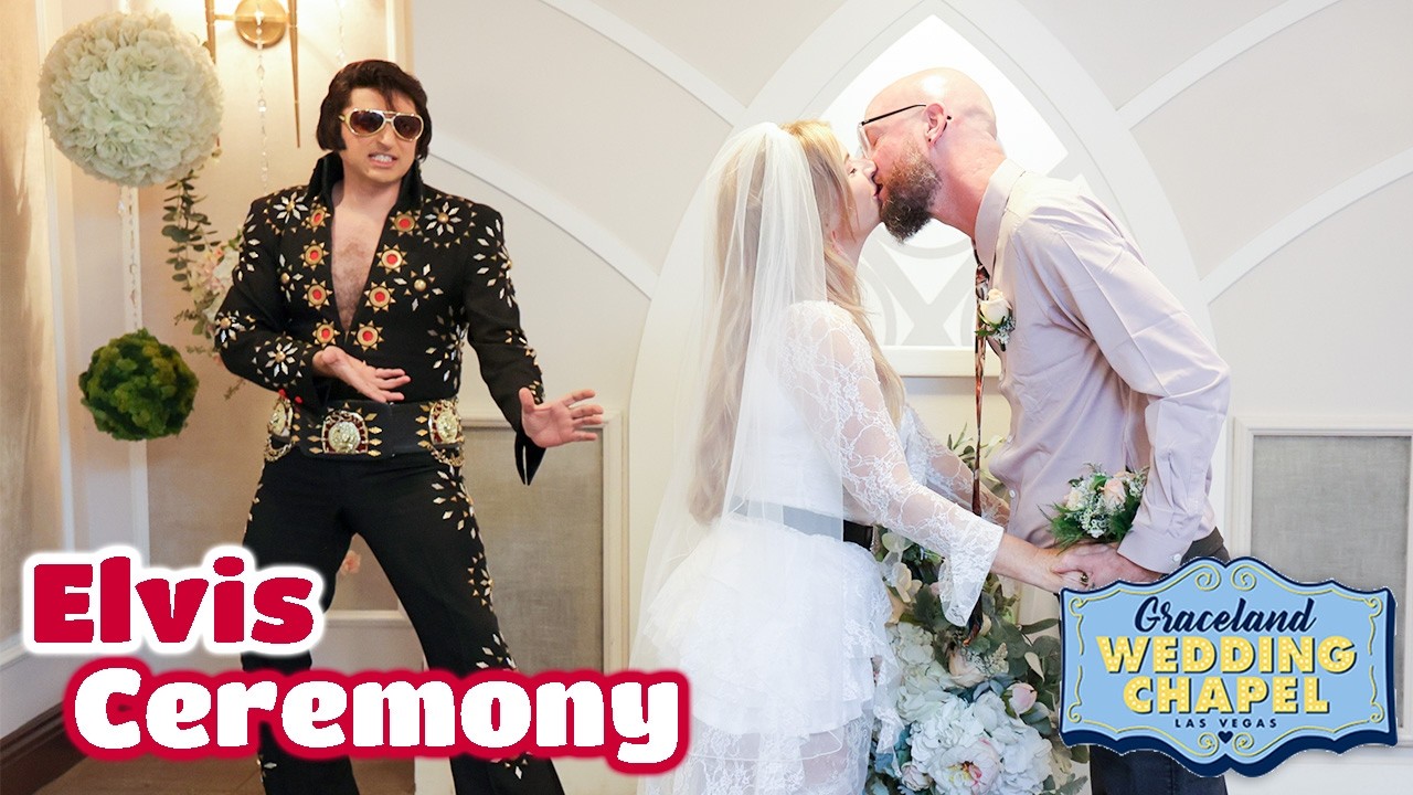 Amy & Anthony's Elvis Ceremony in Las Vegas | Graceland Chapel