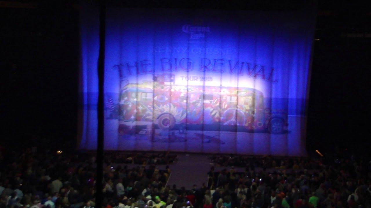 Kenny Chesney The Big Revival Tour 2015 opening.  Bridgestone Arena, March 26, 2015