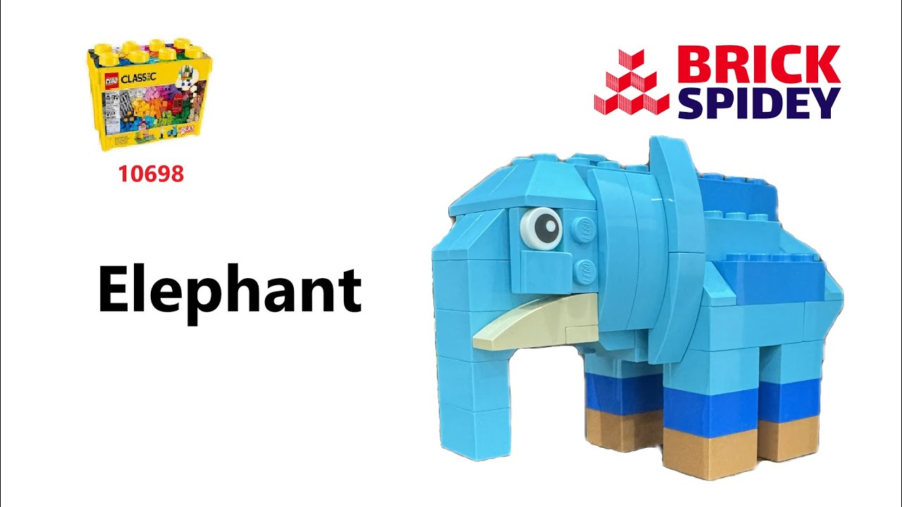 Lego 10698 How to build an Elephant 코끼리 using Lego Classic 10698