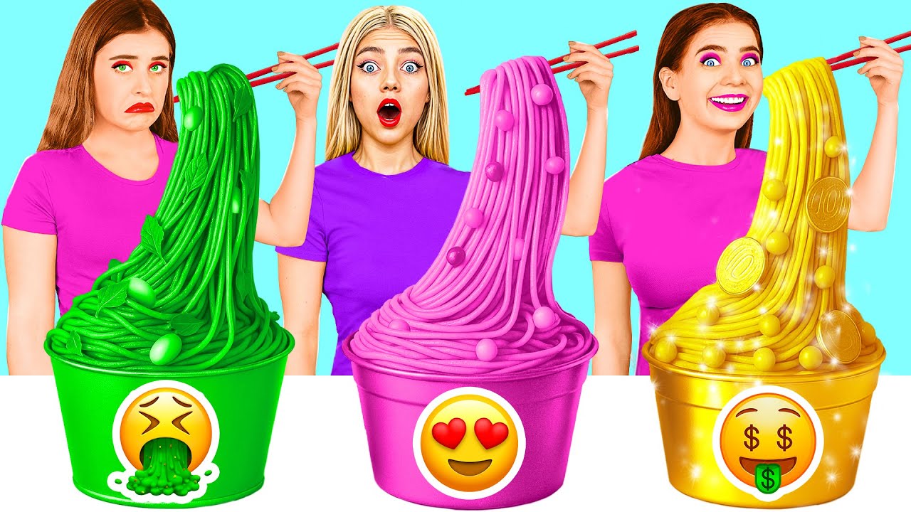 Бедная vs Богатая vs Ультра Богатая еда Челлендж | Вкусные Кухонные Рецепты от Crazy DO