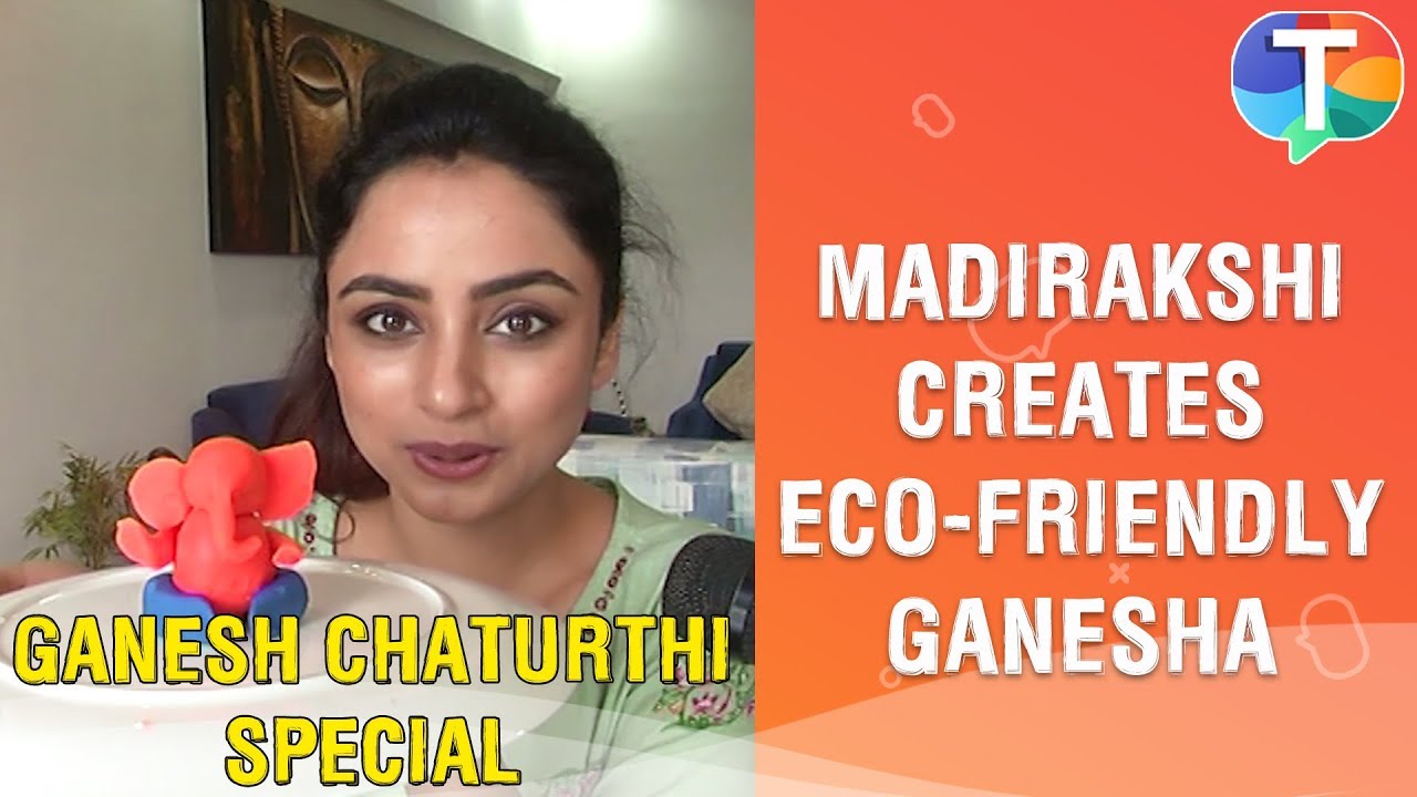 Madirakshi Mundle creates eco-friendly Ganpati idol with clay | Ganesh Chaturthi Special | Exclusive