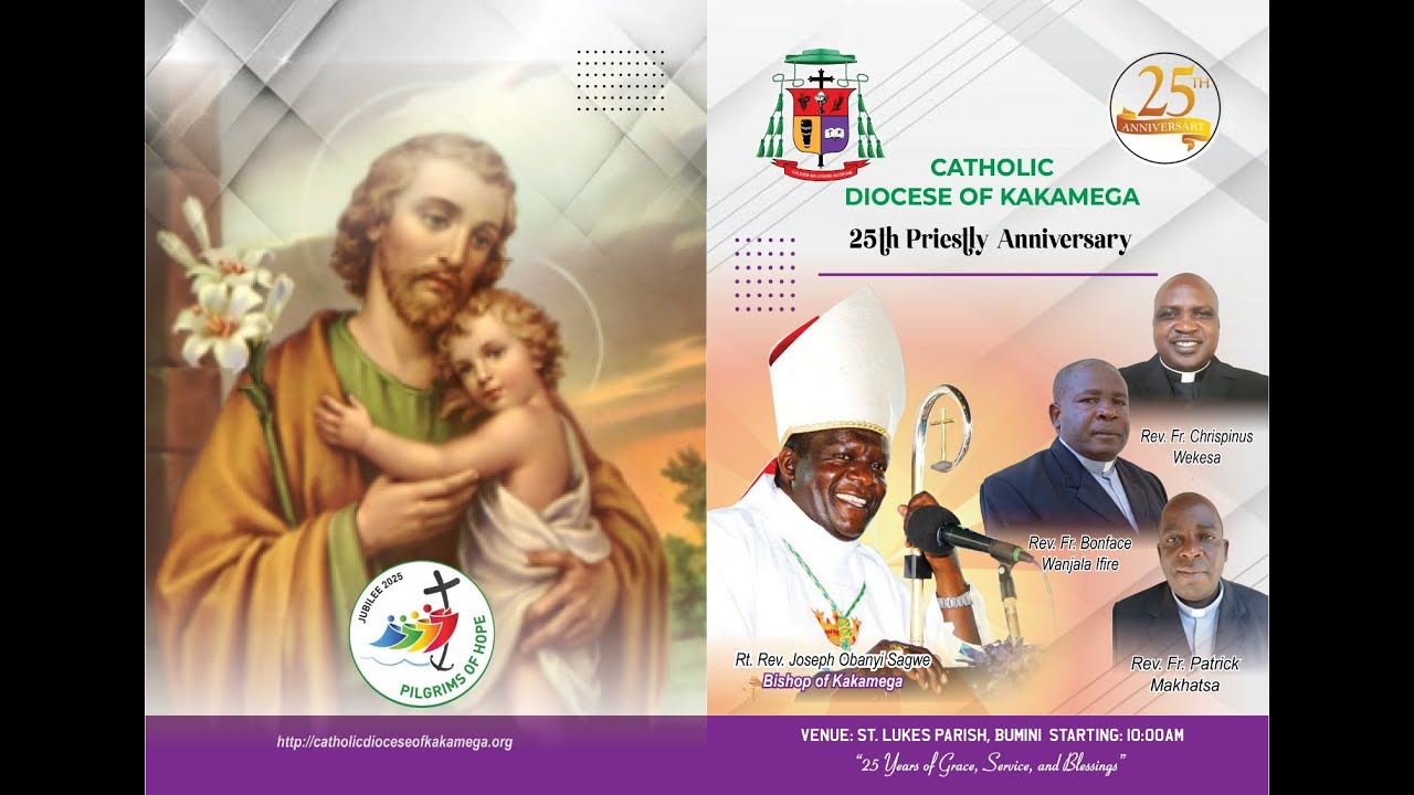25TH PRIESTLY ANNIVERSARY OF  FR. CHRISPINUS WEKESA, FR. BONFACE WANJALA AND FR. PATRICK MAKHATSA