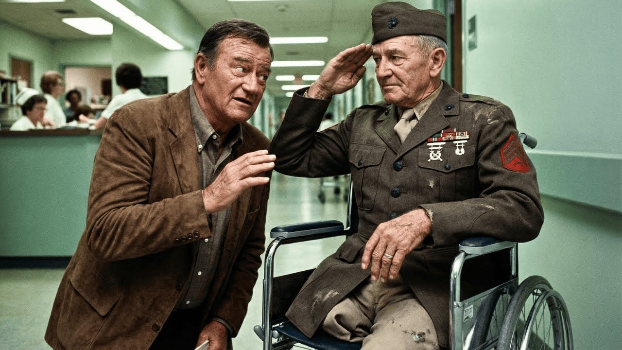 John Wayne Saw an Old Soldier Saluting Him in a Hospital Corridor—What He Did Next Broke Him