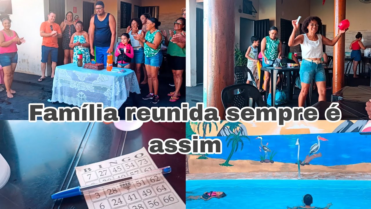 Fomos no aniversário 🎂, toda festa em família termina assim