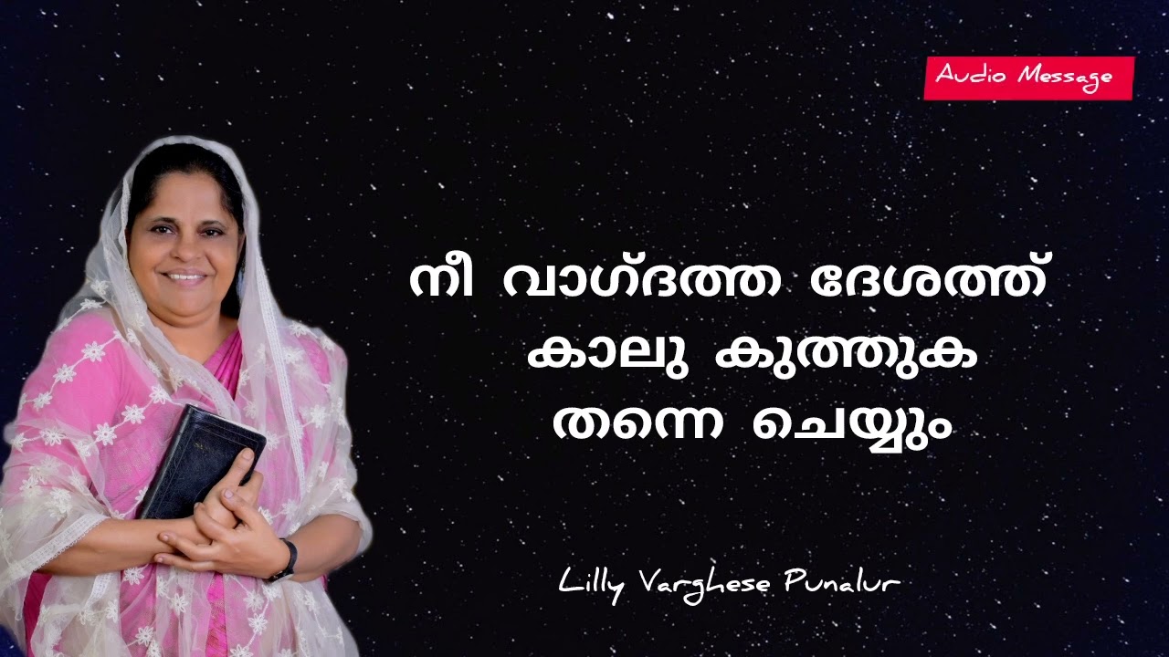 നീ വാഗ്ദത്ത ദേശത്ത് കാലു കുത്തുക തന്നെ ചെയ്യും