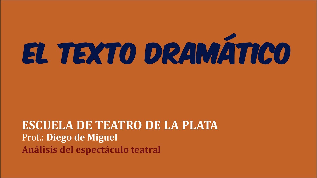 El texto dramático
