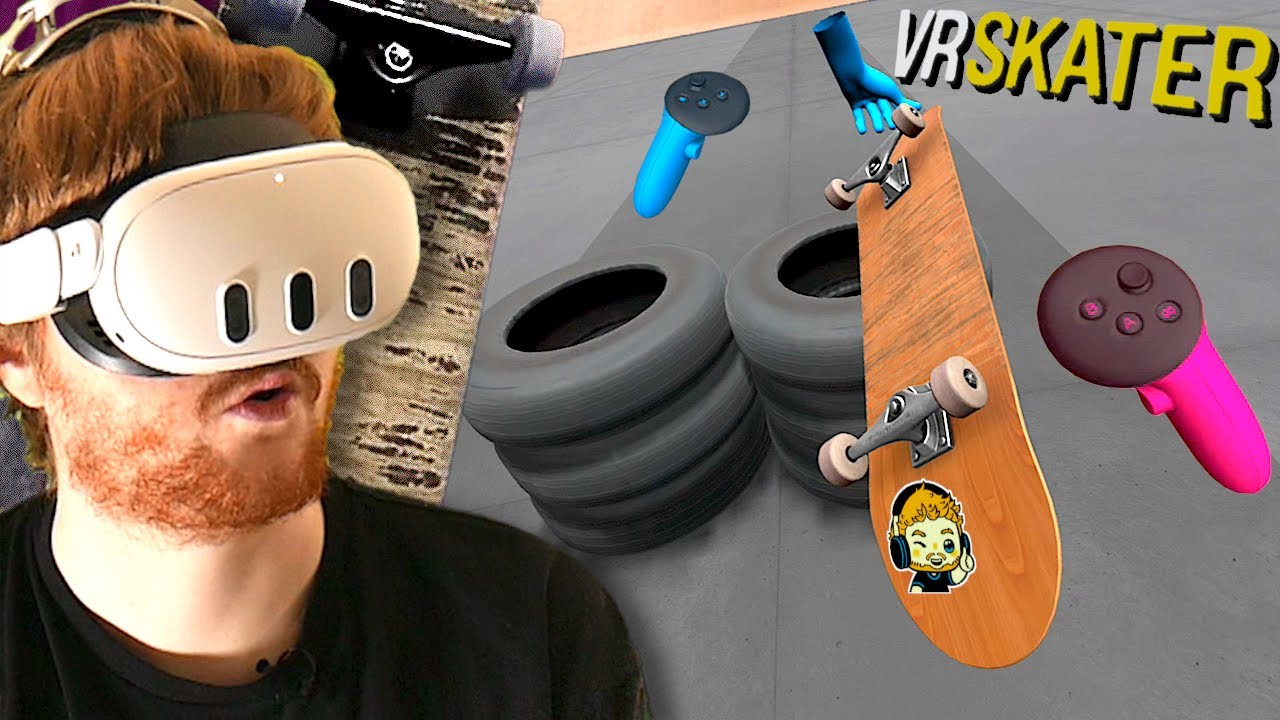 Skateboarding in VR is Strange | VR Skater SL Meta Quest 3