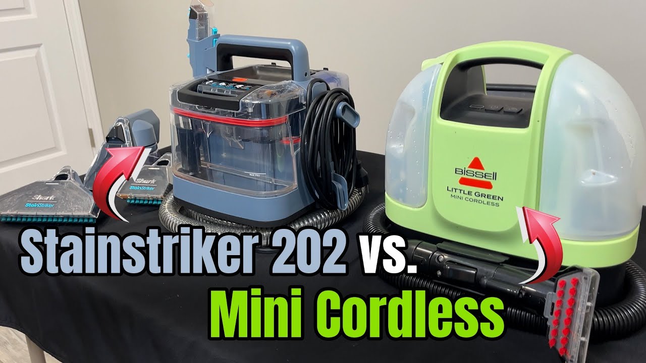 Shark vs Bissell - Stainstriker 202 vs Little Green Mini Cordless!