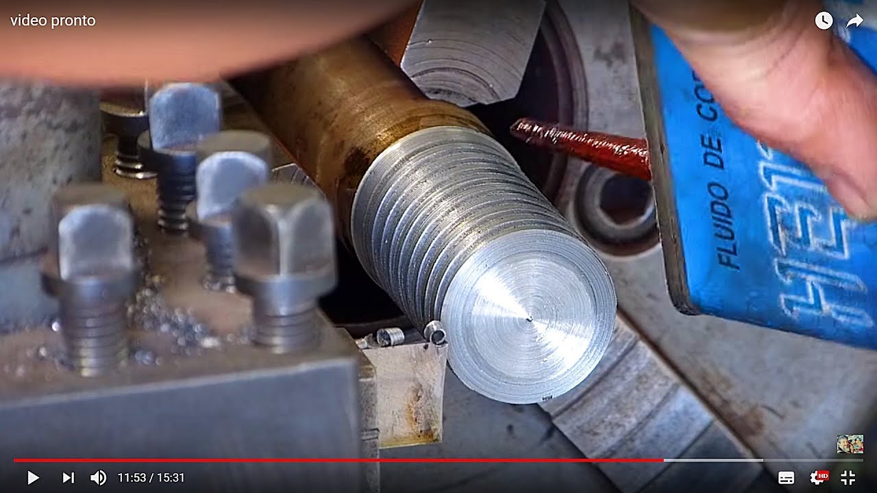 COMO FAZER ROSCA QUADRADA NO TORNO (FUSO)