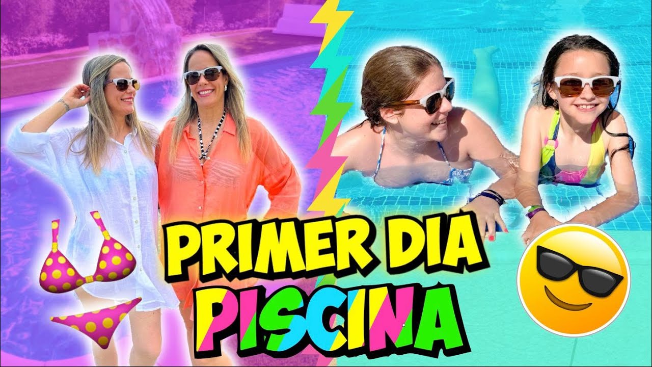 PRIMER DIA DE PISCINA EN FAMILIA MARTINA SE TIRA AL AGUA! RUTINA CON DANIELA EN LA NUEVA PISCINA
