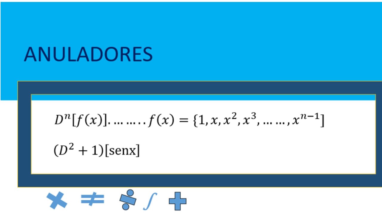 En cuarentena: Anuladores