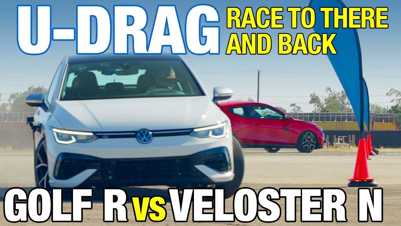 U-DRAGS: 2022 Hyundai Veloster N vs. 2022 VW Golf R | 0-60, Horsepower, U-Drag & More!