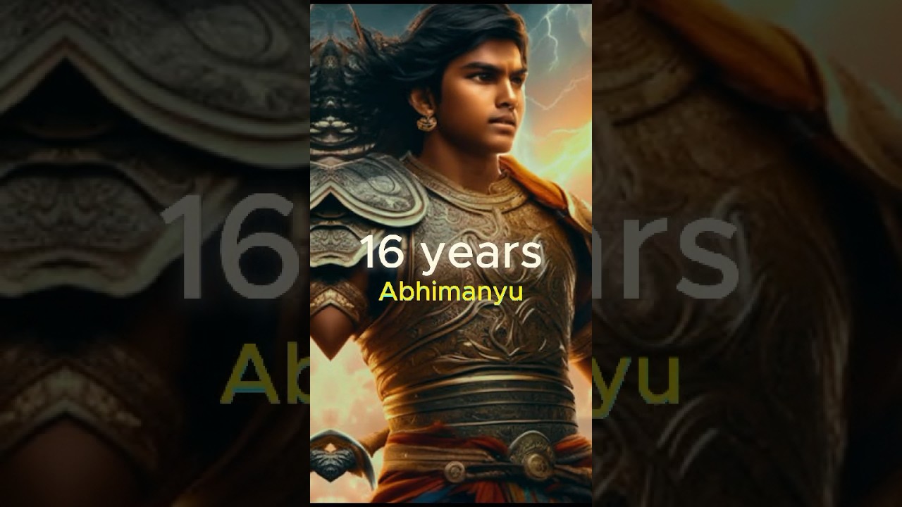 What was the age of Mahabharata&rsquo;s warriors at the Kurukshetra war? #kurukshetra #mahabharat #shorts