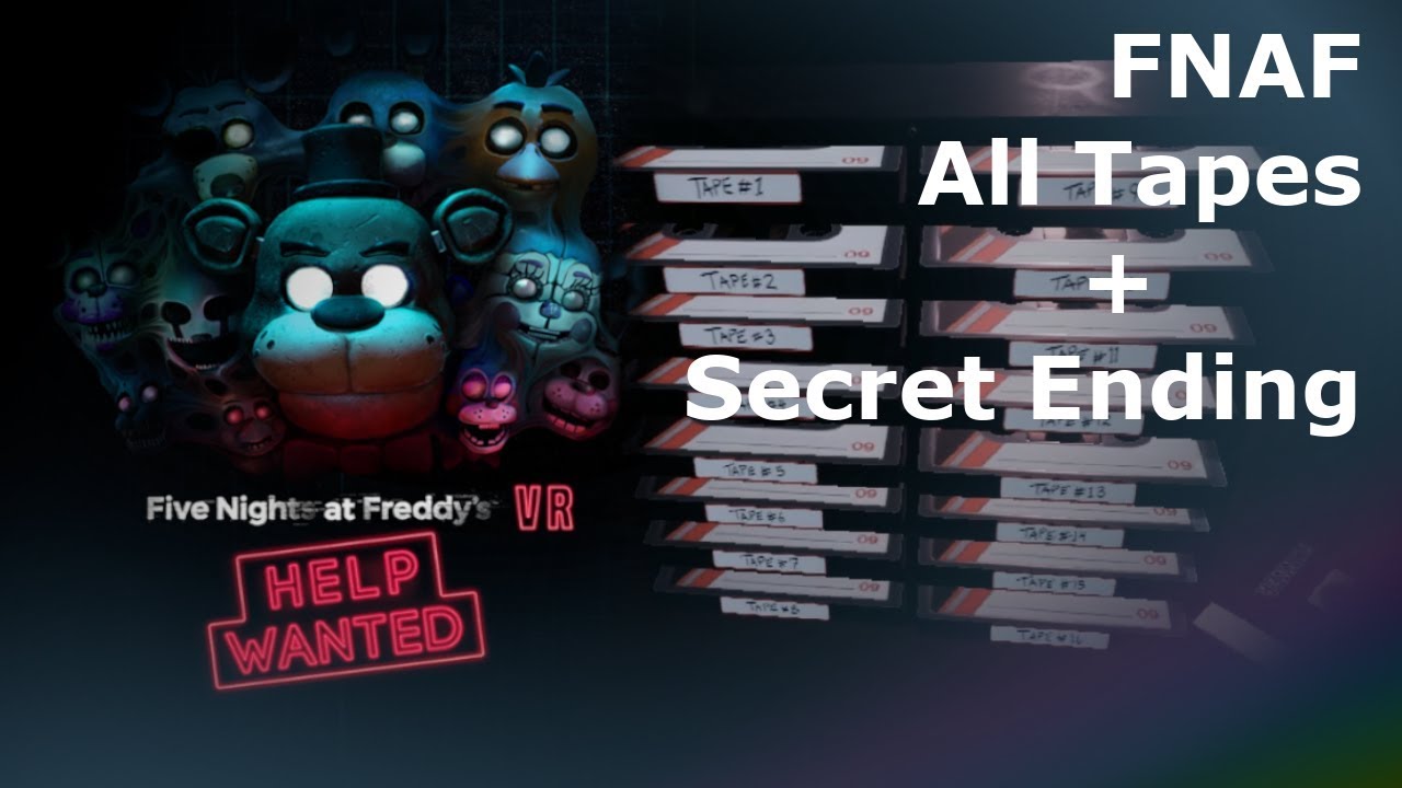 Требуется помощь FNAF VR (игра ужасов) Прохождение ВСЕХ записей + аудиозаписей + секретная концовка