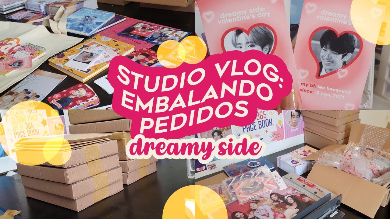 #studiovlog 6: EMBALANDO pedidos da minha LOJA de K-POP - Hi Gio 💕🤗