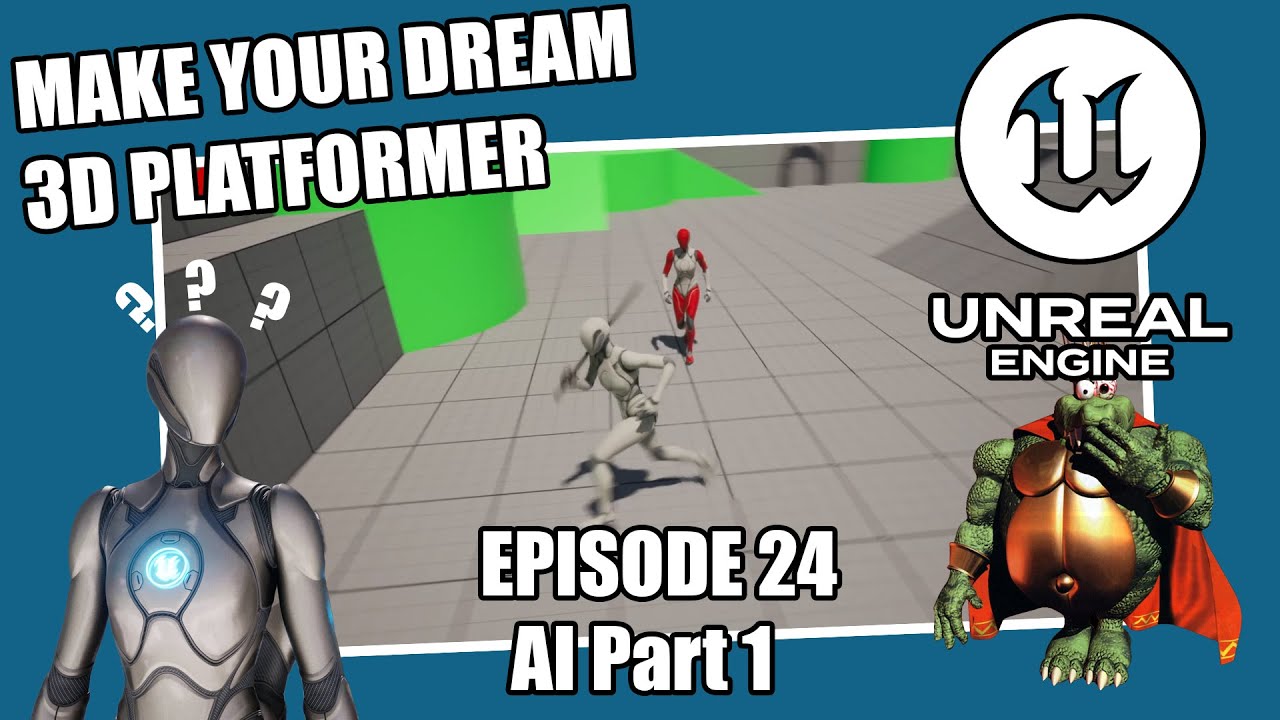 3D Platformer Tutorial in UE5 - Episode 24 - AI Part 1