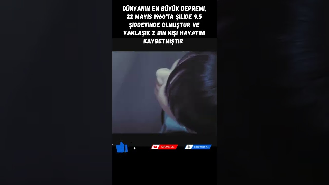 D&Uuml;NYANIN EN B&Uuml;Y&Uuml;K DEPREMİ #shorts #trend #bilim #deprem #depremler