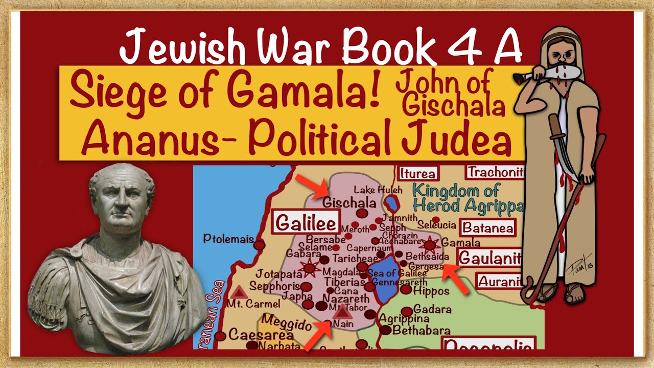 Jewish War Book 4A Gamala, John of Gischala, Ananus high priest