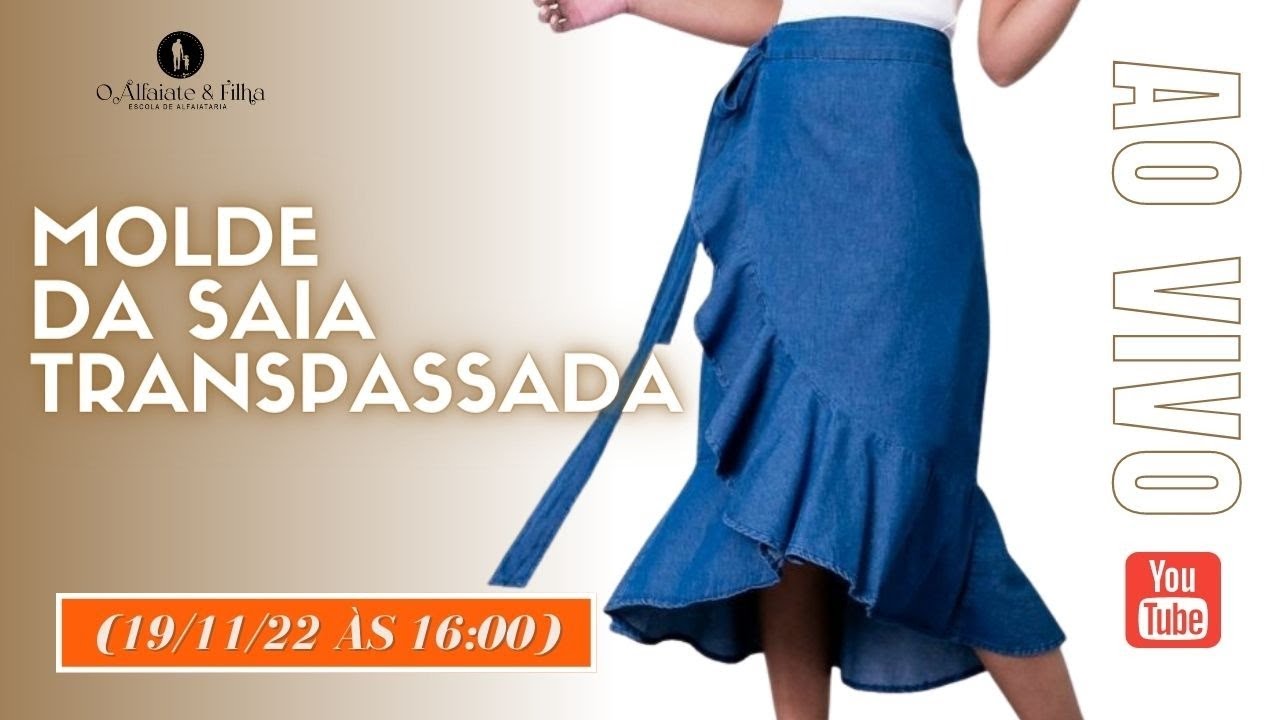 Como Fazer o Molde da Saia Transpassada