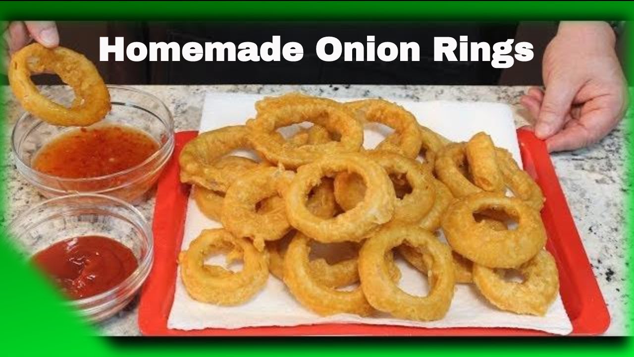 Хрустящие луковые кольца домашнего приготовления в пивном кляре! (Осторожно, Шейла!)