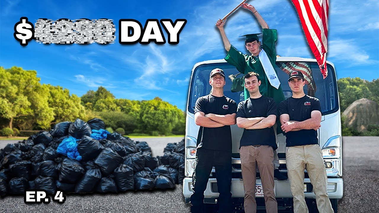 $1,000,000 Junk Removal Business Owned by TEENS - Day in the life