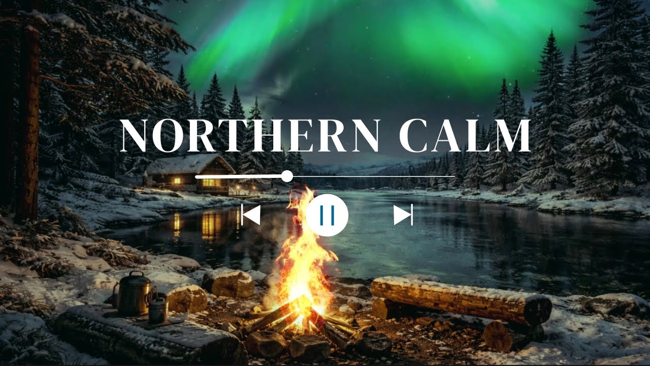 Música relajante para desconectar | Aurora boreal en Finlandia 🌌