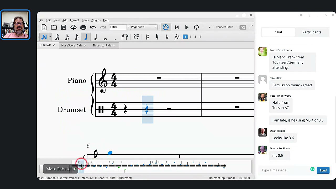 MuseScore Café - Writing for Drums