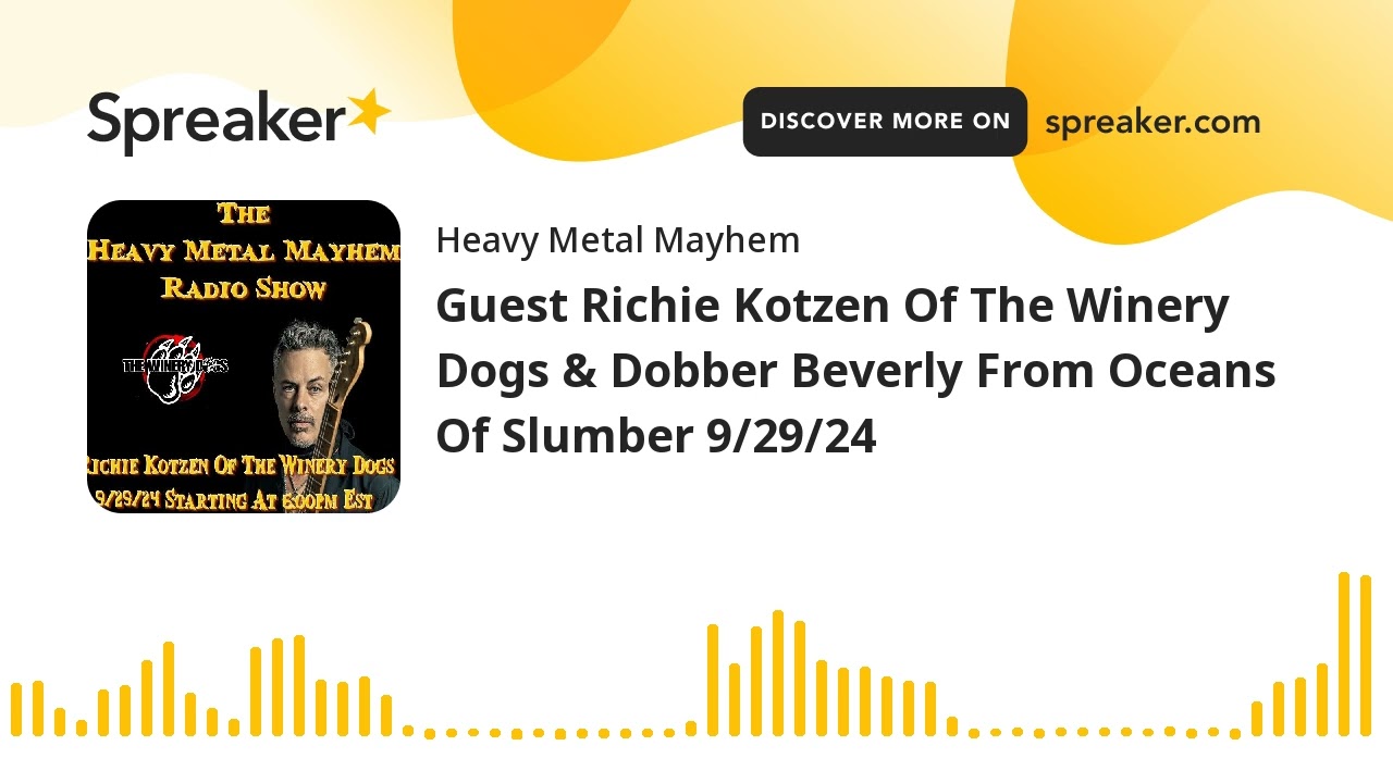Guest Richie Kotzen Of The Winery Dogs & Dobber Beverly From Oceans Of Slumber 9/29/24