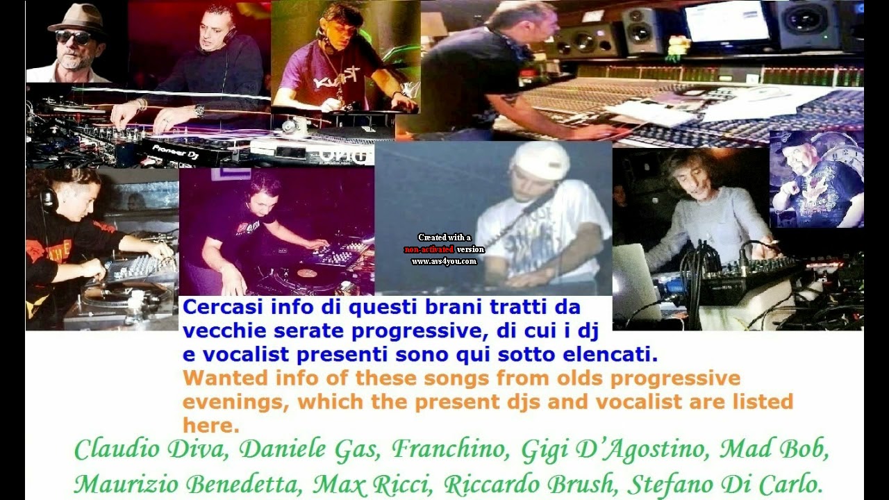 Cercasi info di questi brani tratti da vecchie serate progressive - Wanted info of these songs.